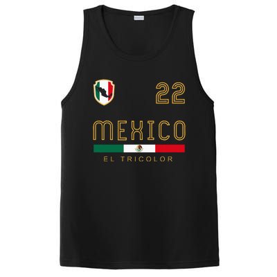 Vintage Mexico Jersey Futbol Soccer Flag PosiCharge Competitor Tank