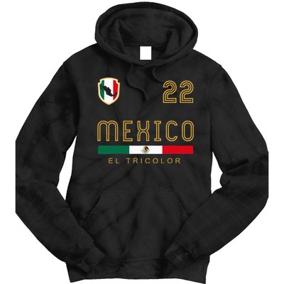 Vintage Mexico Jersey Futbol Soccer Flag Tie Dye Hoodie