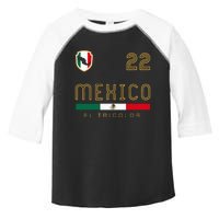 Vintage Mexico Jersey Futbol Soccer Flag Toddler Fine Jersey T-Shirt