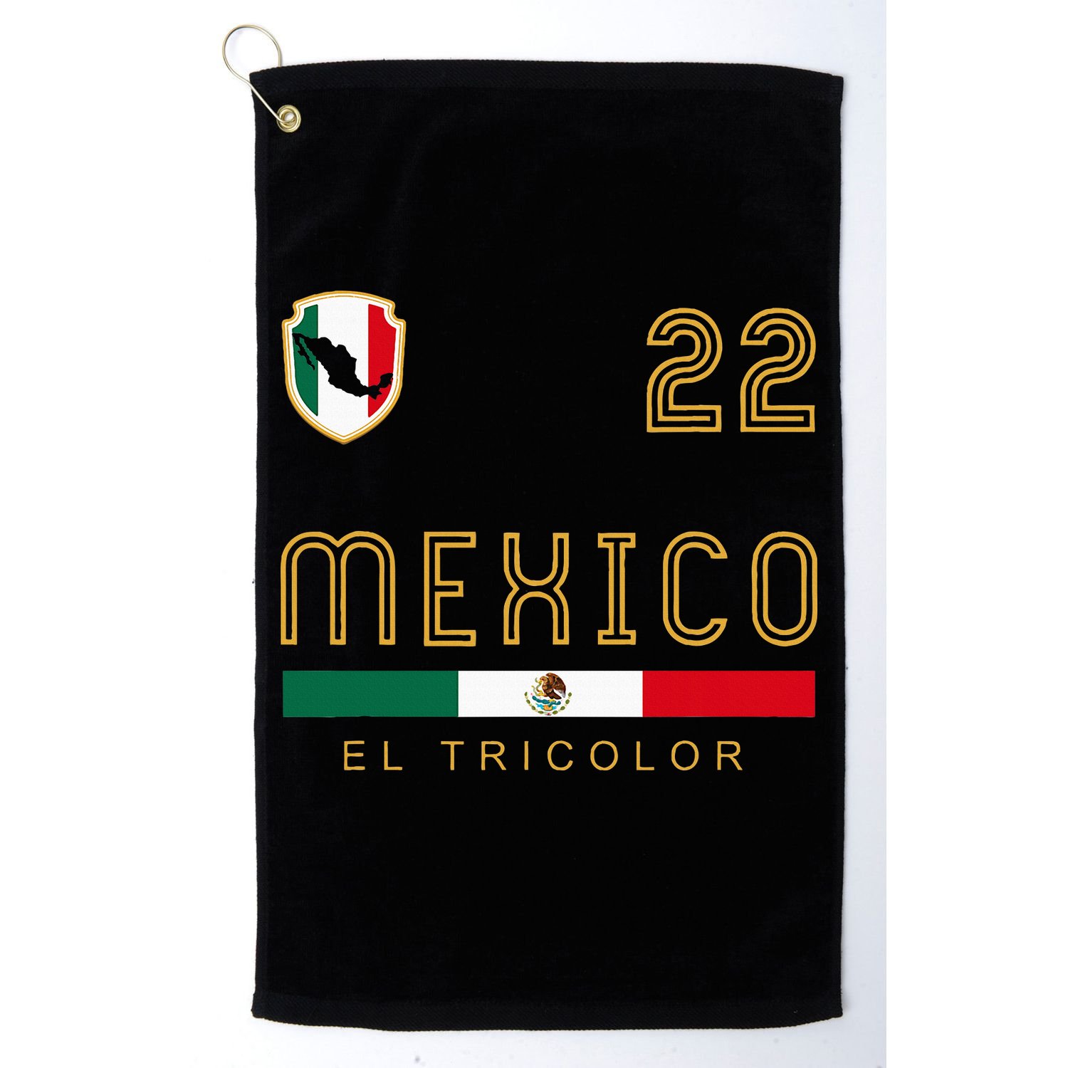 Vintage Mexico Jersey Futbol Soccer Flag Golf Towel