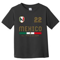 Vintage Mexico Jersey Futbol Soccer Flag Toddler T-Shirt