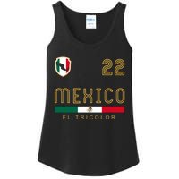 Vintage Mexico Jersey Futbol Soccer Flag Fan Gift Ladies Essential Tank