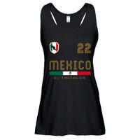 Vintage Mexico Jersey Futbol Soccer Flag Fan Gift Ladies Essential Flowy Tank