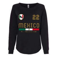 Vintage Mexico Jersey Futbol Soccer Flag Fan Gift Womens California Wash Sweatshirt