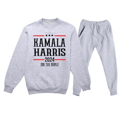 Vote Madam Kamala For President Gift Premium Crewneck Sweatsuit Set