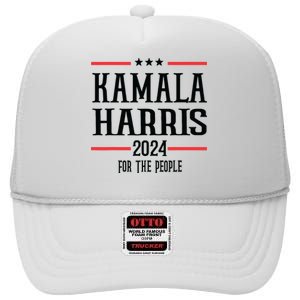 Vote Madam Kamala For President High Crown Mesh Back Trucker Hat