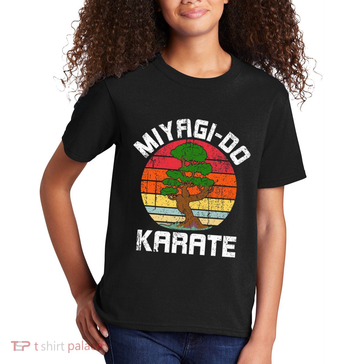 Vintage Miyagido Karate Bonsai Tree Kids T-Shirt