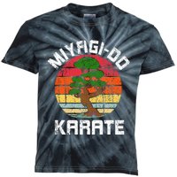 Vintage Miyagido Karate Bonsai Tree Kids Tie-Dye T-Shirt