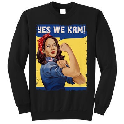 Vote Madam Kamala President Harris Yes We Kam Madam Harris Fun Sweatshirt