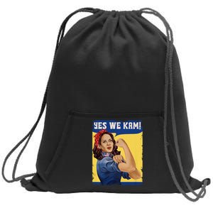 Vote Madam Kamala President Harris Yes We Kam Madam Harris Fun Sweatshirt Cinch Pack Bag