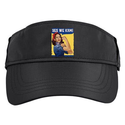 Vote Madam Kamala President Harris Yes We Kam Madam Harris Fun Adult Drive Performance Visor