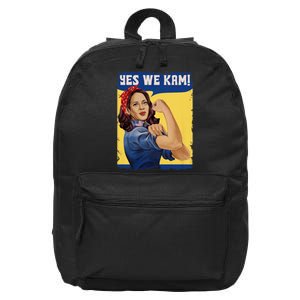 Vote Madam Kamala President Harris Yes We Kam Madam Harris Fun 16 in Basic Backpack