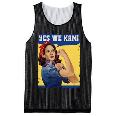 Vote Madam Kamala President Harris Yes We Kam Madam Harris Fun Mesh Reversible Basketball Jersey Tank