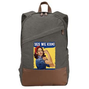 Vote Madam Kamala President Harris Yes We Kam Madam Harris Fun Cotton Canvas Backpack