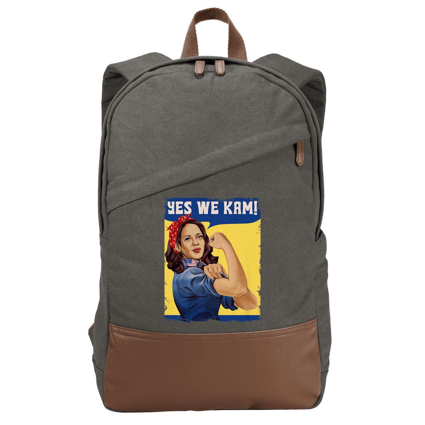 Vote Madam Kamala President Harris Yes We Kam Madam Harris Fun Cotton Canvas Backpack