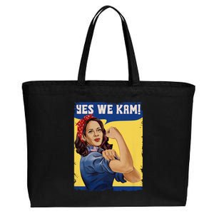 Vote Madam Kamala President Harris Yes We Kam Madam Harris Fun Cotton Canvas Jumbo Tote