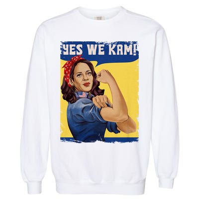 Vote Madam Kamala President Harris Yes We Kam Madam Harris Fun Garment-Dyed Sweatshirt