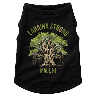 Vintage Maui Lahaina Hawaii Old Banyan Tree Strong For All Doggie Tank