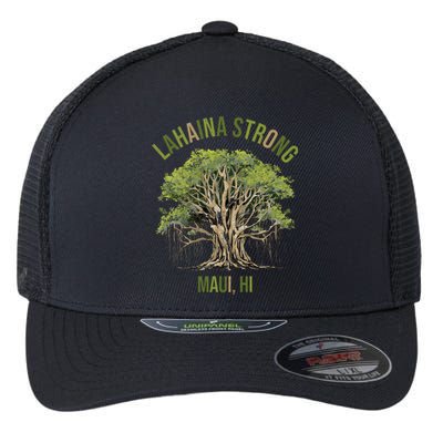 Vintage Maui Lahaina Hawaii Old Banyan Tree Strong For All Flexfit Unipanel Trucker Cap