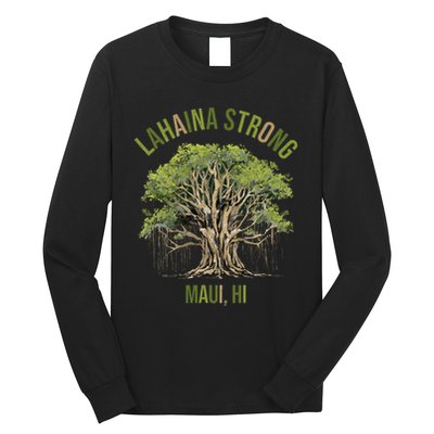Vintage Maui Lahaina Hawaii Old Banyan Tree Strong For All Long Sleeve Shirt