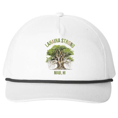 Vintage Maui Lahaina Hawaii Old Banyan Tree Strong For All Snapback Five-Panel Rope Hat