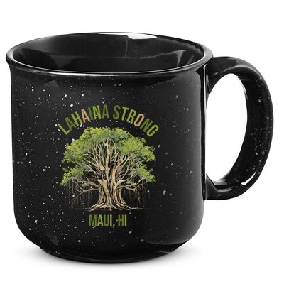 Vintage Maui Lahaina Hawaii Old Banyan Tree Strong For All 15oz Campfire Ceramic Mug