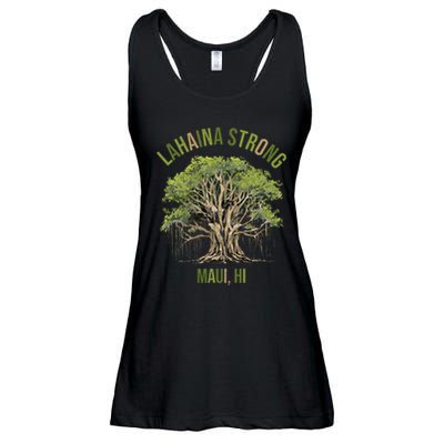Vintage Maui Lahaina Hawaii Old Banyan Tree Strong For All Ladies Essential Flowy Tank