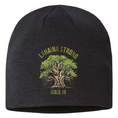 Vintage Maui Lahaina Hawaii Old Banyan Tree Strong For All Sustainable Beanie