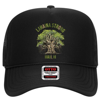 Vintage Maui Lahaina Hawaii Old Banyan Tree Strong For All Trucker Hat