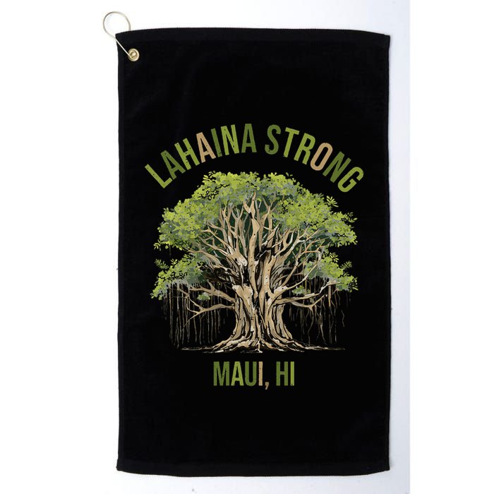 Vintage Maui Lahaina Hawaii Old Banyan Tree Strong For All Golf Towel