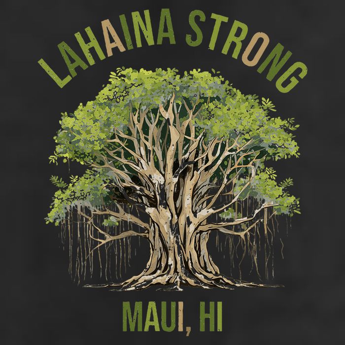 Vintage Maui Lahaina Hawaii Old Banyan Tree Strong For All Golf Towel