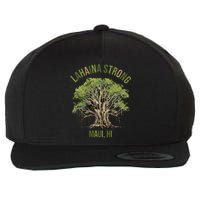 Vintage Maui Lahaina Hawaii Old Banyan Tree Strong For All Wool Snapback Cap