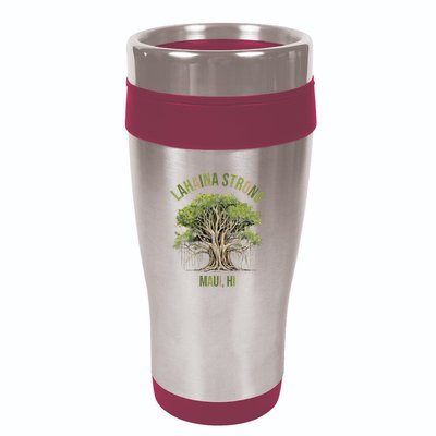 Vintage Maui Lahaina Hawaii Old Banyan Tree Strong For All 16oz Travel Tumbler