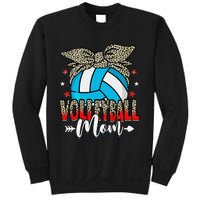 Volleyball Mom Life Game Day Leopard Cute Mother's Day Sweatshirt