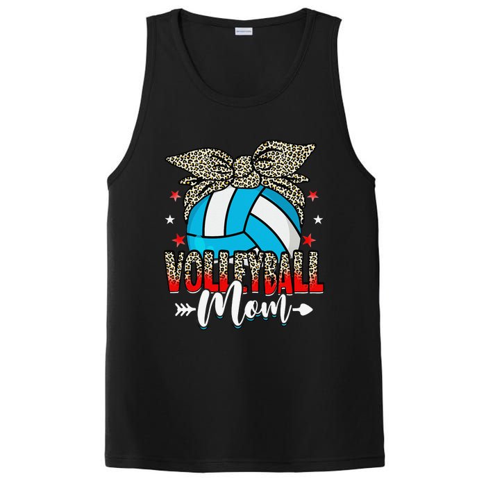 Volleyball Mom Life Game Day Leopard Cute Mother's Day PosiCharge Competitor Tank