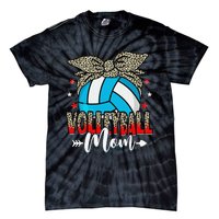 Volleyball Mom Life Game Day Leopard Cute Mother's Day Tie-Dye T-Shirt