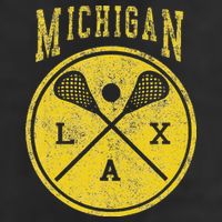 Vintage Michigan Lacrosse Distressed Lax Hat