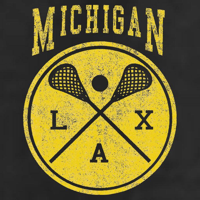 Vintage Michigan Lacrosse Distressed Lax Hat