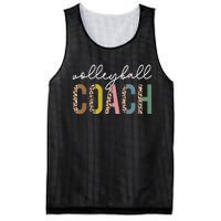 Volleyball Mom Leopard Volleyball Coach Team Gift Mesh Reversible Basketball Jersey Tank