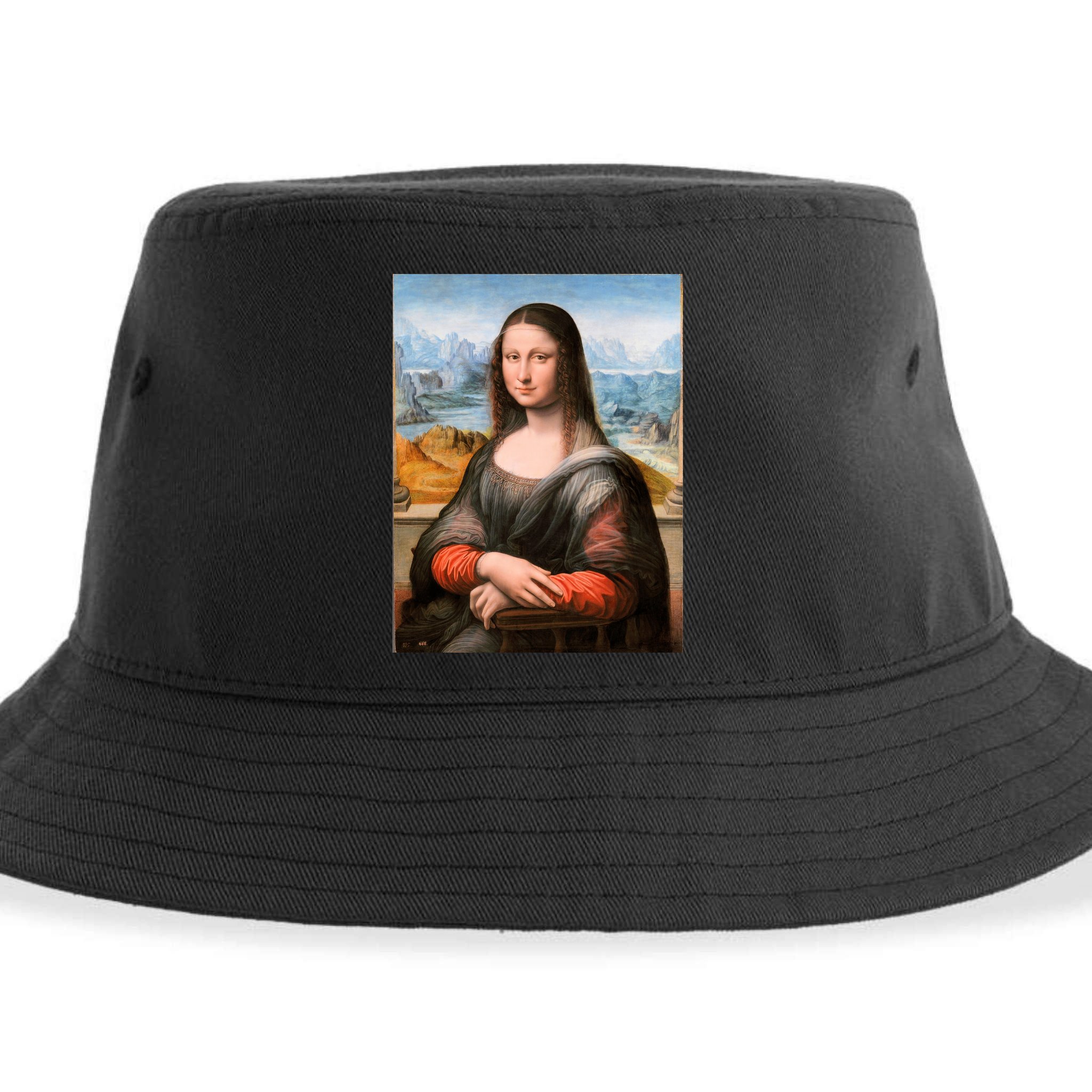Vibrant Mona Lisa Sustainable Bucket Hat