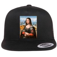 Vibrant Mona Lisa Flatbill Hat