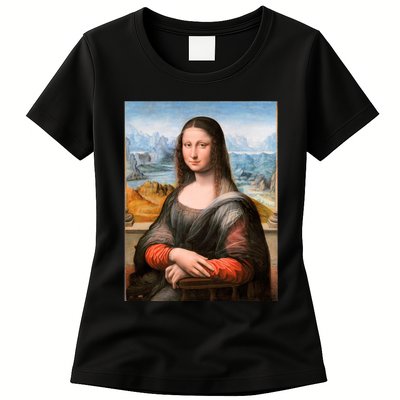 Vibrant Mona Lisa Womens T-Shirt