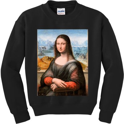 Vibrant Mona Lisa Kids Sweatshirt