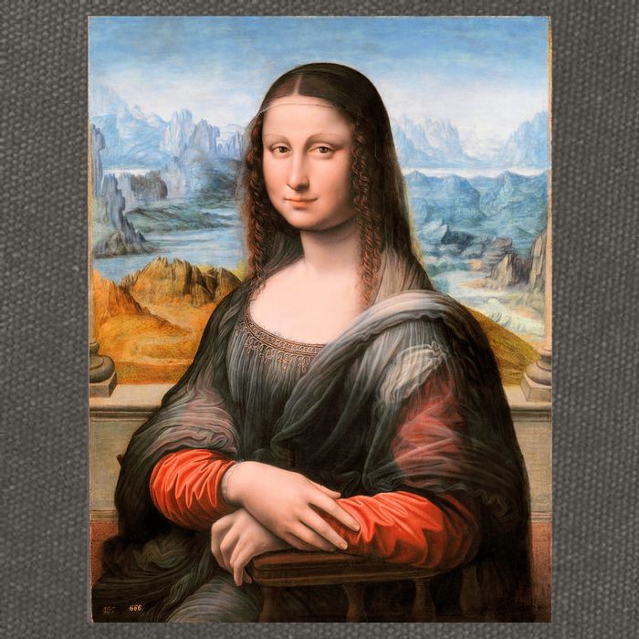 Vibrant Mona Lisa Cotton Canvas Backpack