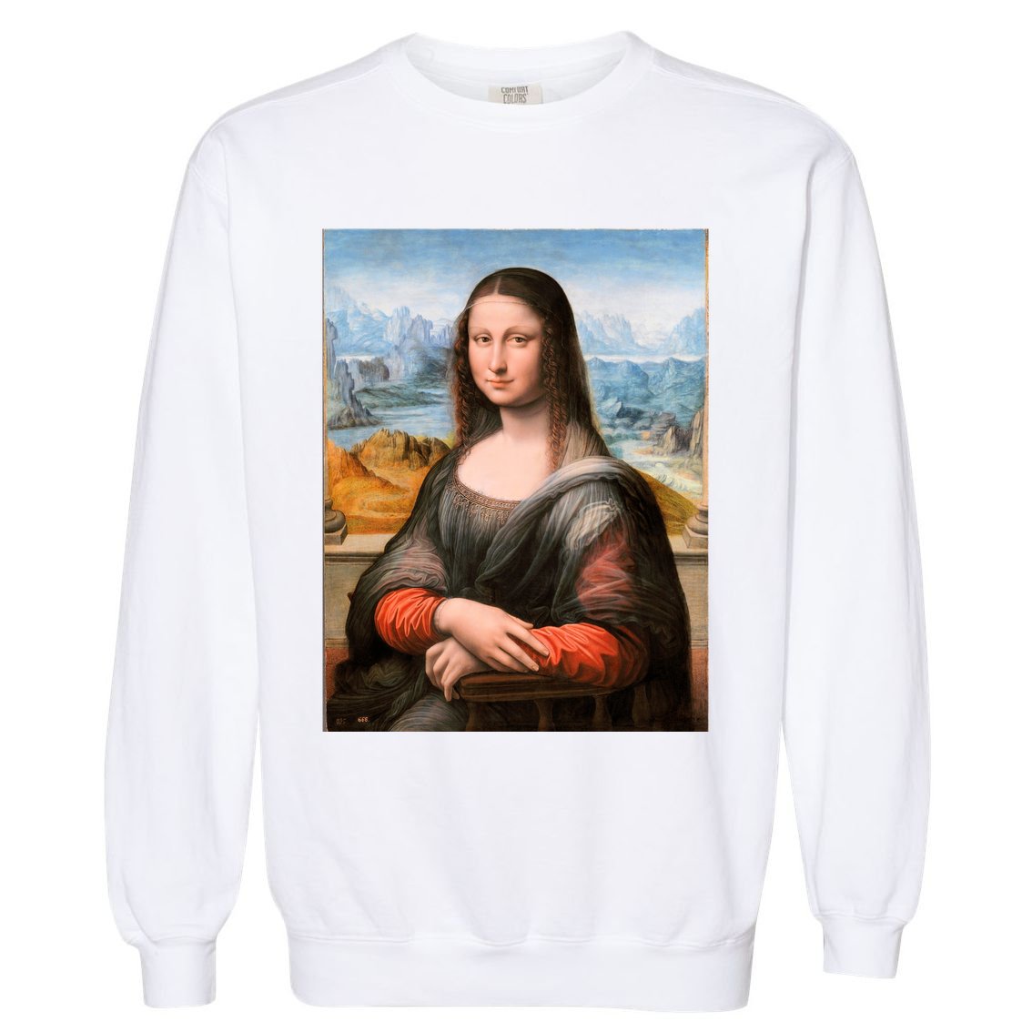 Vibrant Mona Lisa Garment-Dyed Sweatshirt