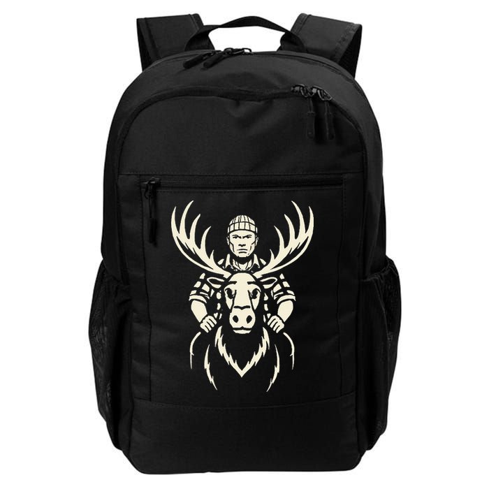 Vintage Moose Lumberjack Wilderness Adventure Backpack