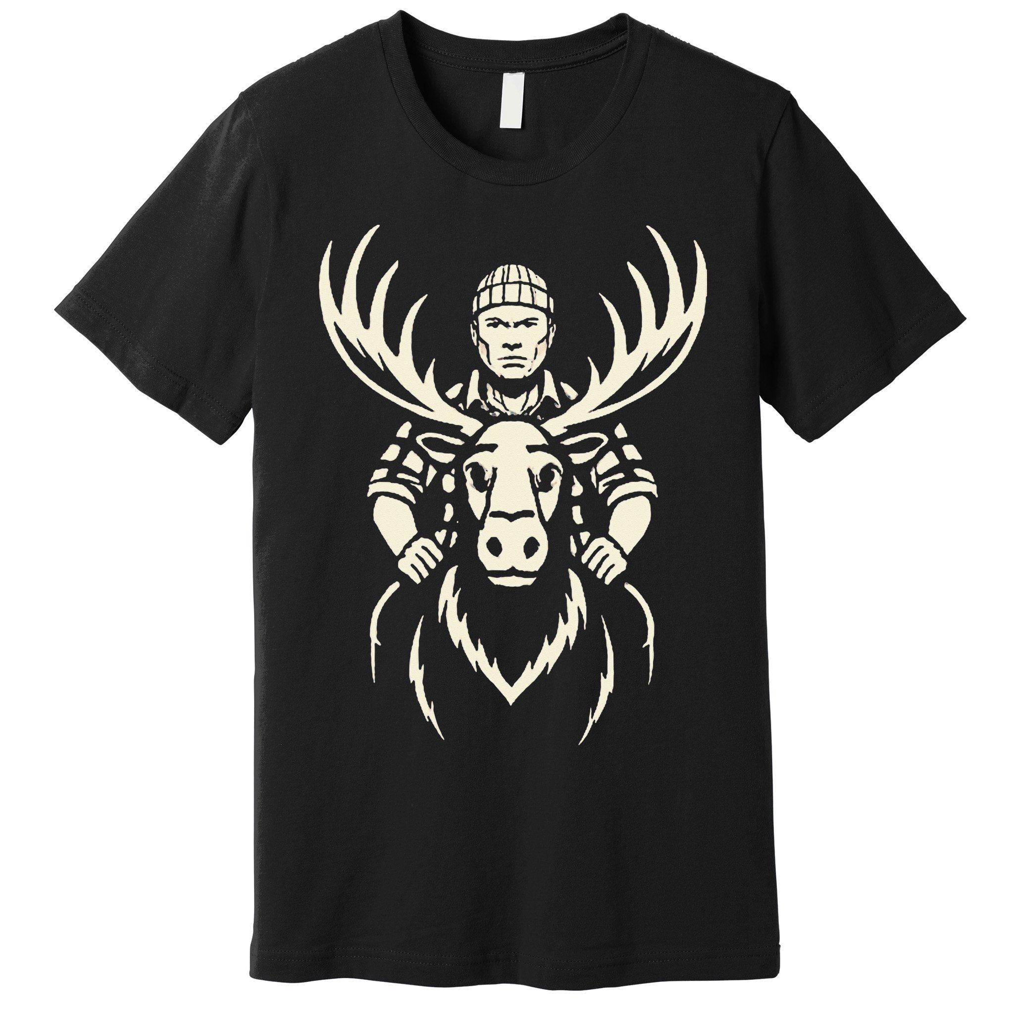 Vintage Moose Lumberjack Wilderness Adventure Premium T-Shirt