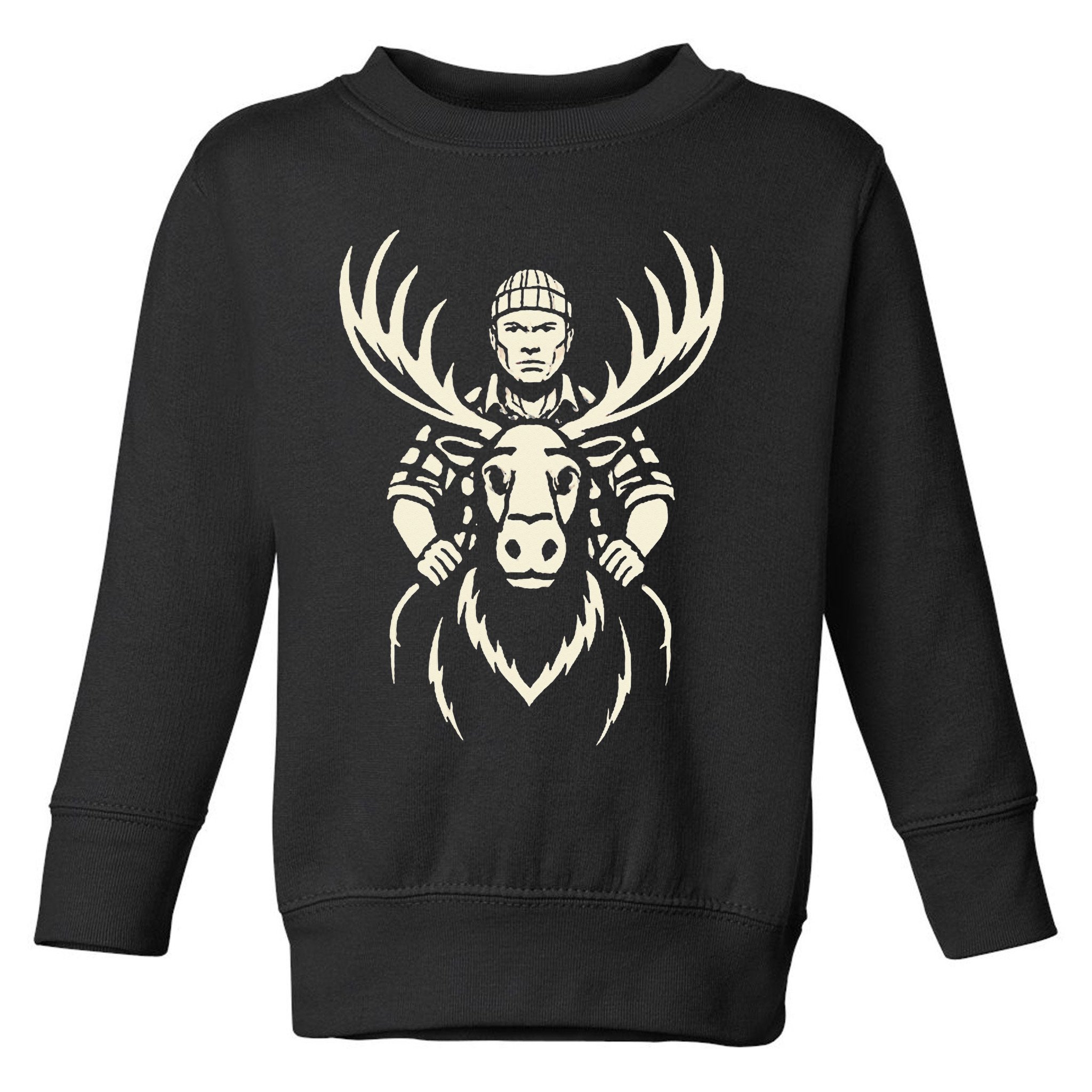 Vintage Moose Lumberjack Wilderness Adventure Toddler Sweatshirt