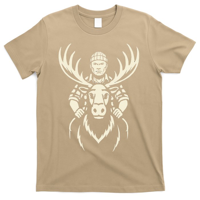Vintage Moose Lumberjack Wilderness Adventure T-Shirt