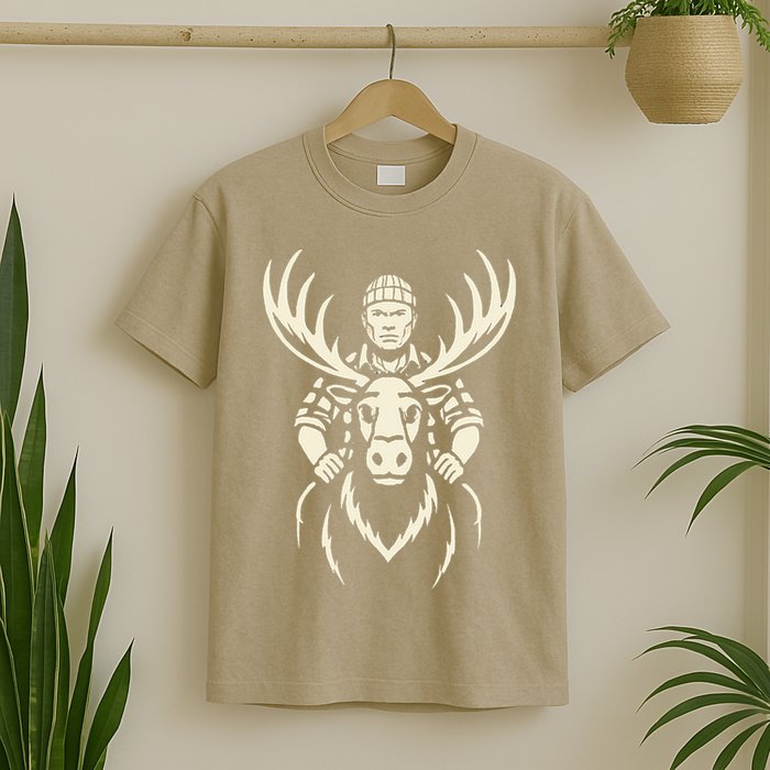 Vintage Moose Lumberjack Wilderness Adventure T-Shirt